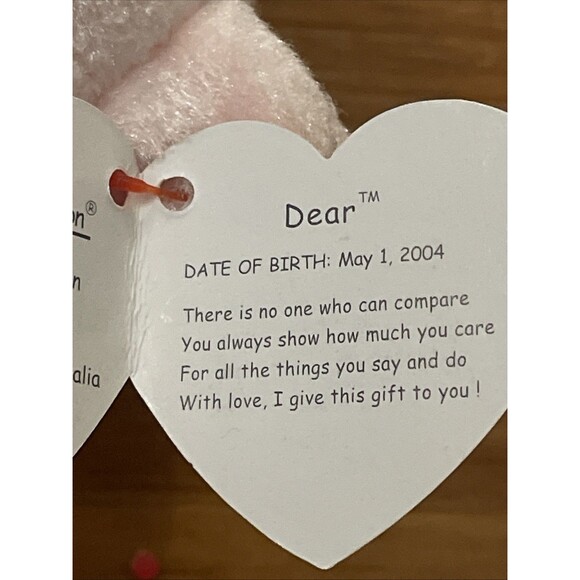 TY Lot of 5 1996-2004 Retired Bear Beanie Babies Princess Dear Curly - Picture 9 of 15